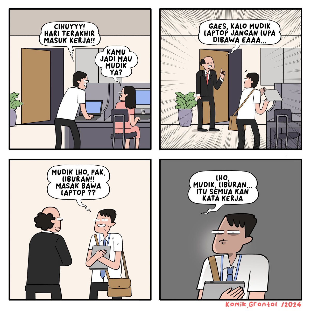 komik_grontol's tweet photo. Mudik #KomikGrontol #KomikReguler https://t.co/WKRNlGR4Hk