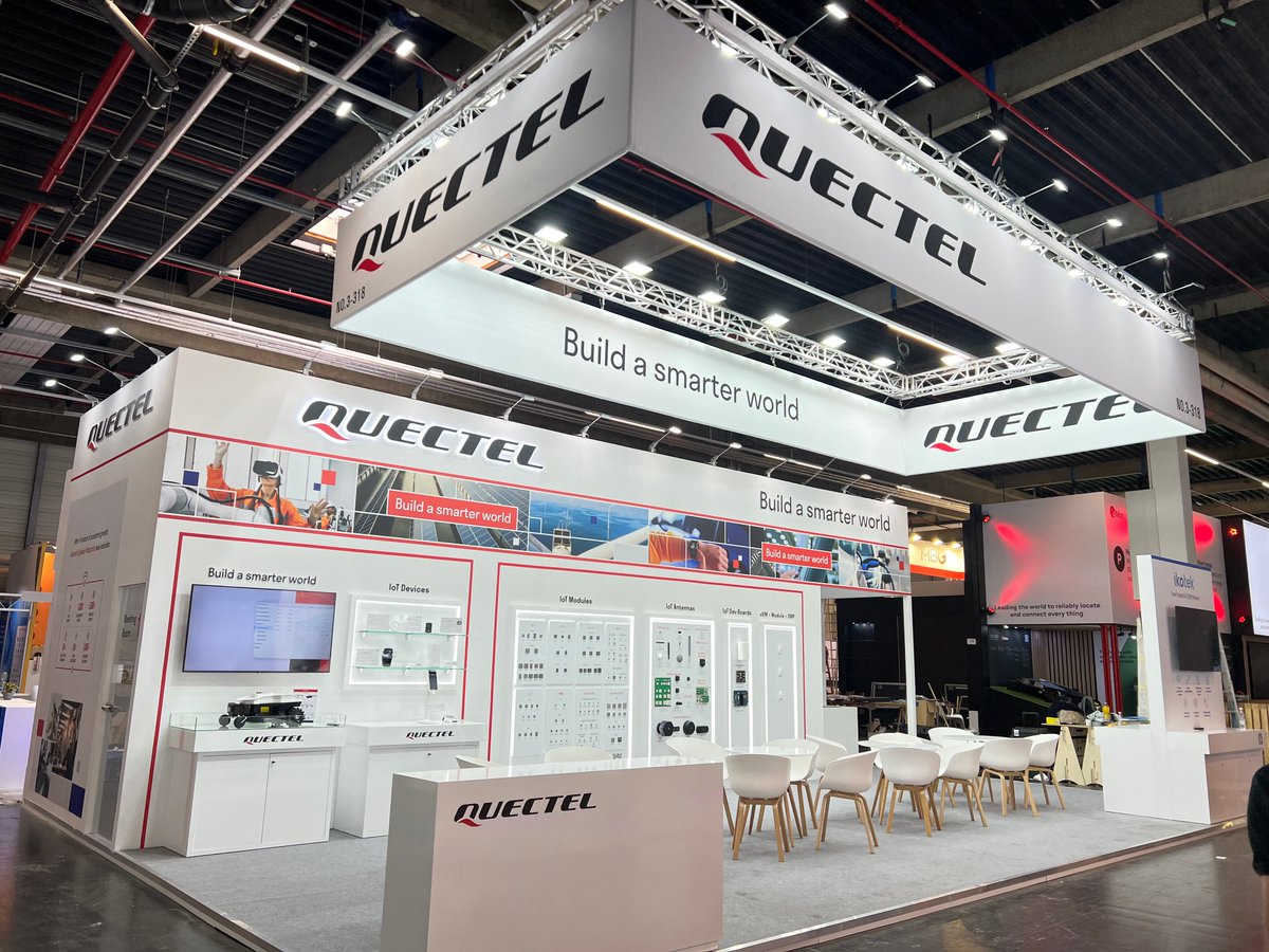 The Quectel booth is all set for the Embedded World which starts tomorrow! 📍 Booth 3-318, Nuremberg Convention Centre See you soon.