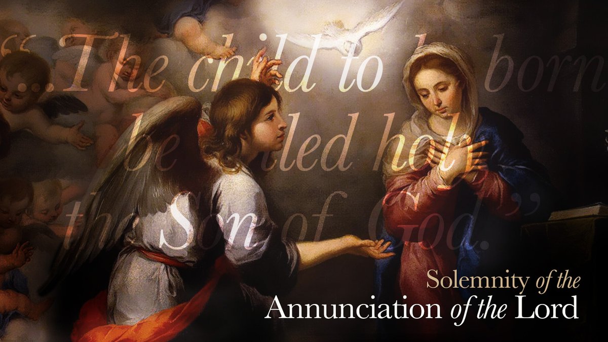 Today, we celebrate the Annunciation of the Lord! The day the Angel Gabriel's visit to the Virgin Mary. Let us reflect on Mary's faith and 'yes' to God's plan. True courage and humility. Read all about the importance of the day here. bit.ly/43Lliad #Annunciation