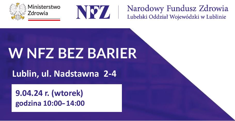 NFZ_Lublin's tweet photo. Jutro  zapraszamy na spotkanie z cyklu "W NFZ bez barier"
4⃣ w 1⃣. Co to znaczy❔🤔

Eksperci 4 instytucji: 
1. #LubelskiNFZ 
2. @zus_pl
3. #KRUS 
4. @LublinPfron 
⬇️
udzielać będą porad w 1 miejscu. 

 #CIDON #SODIR #PUEZUS #DietyNFZ #IKP https://t.co/smI6Ct25l9