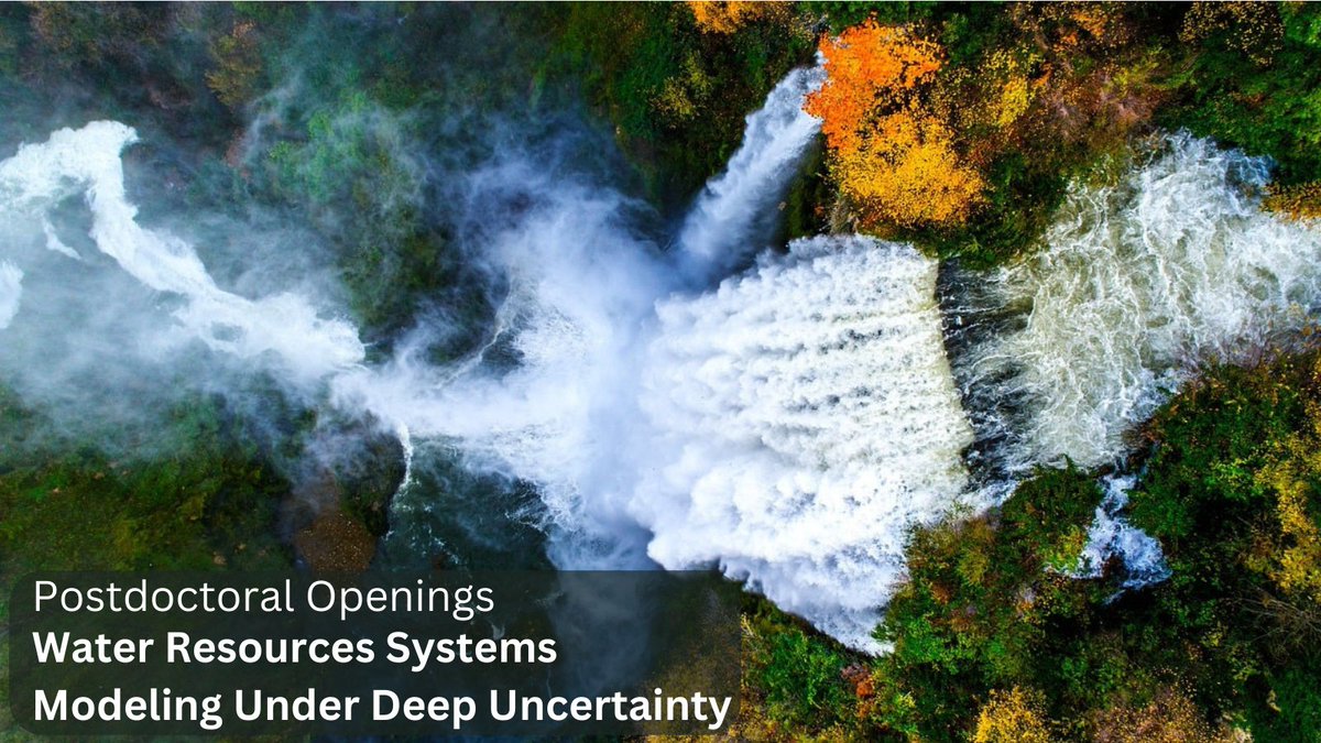 Reed Research postdoctoral positions are being sought exploring Water Resources Systems Modeling & Planning for Change. Seeking to fill the positions ASAP. For more information on the positions and how to apply: reed.cee.cornell.edu/join-us/