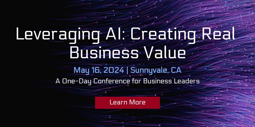 Hear how companies like Mastercard, Goodyear, Amazon, Black & Veatch, Ancestry, CSAA Insurance — and more — are leveraging AI to create real business value. Hosted at the PACCAR Innovation Center in Silicon Valley. hubs.ly/Q02r8DBq0