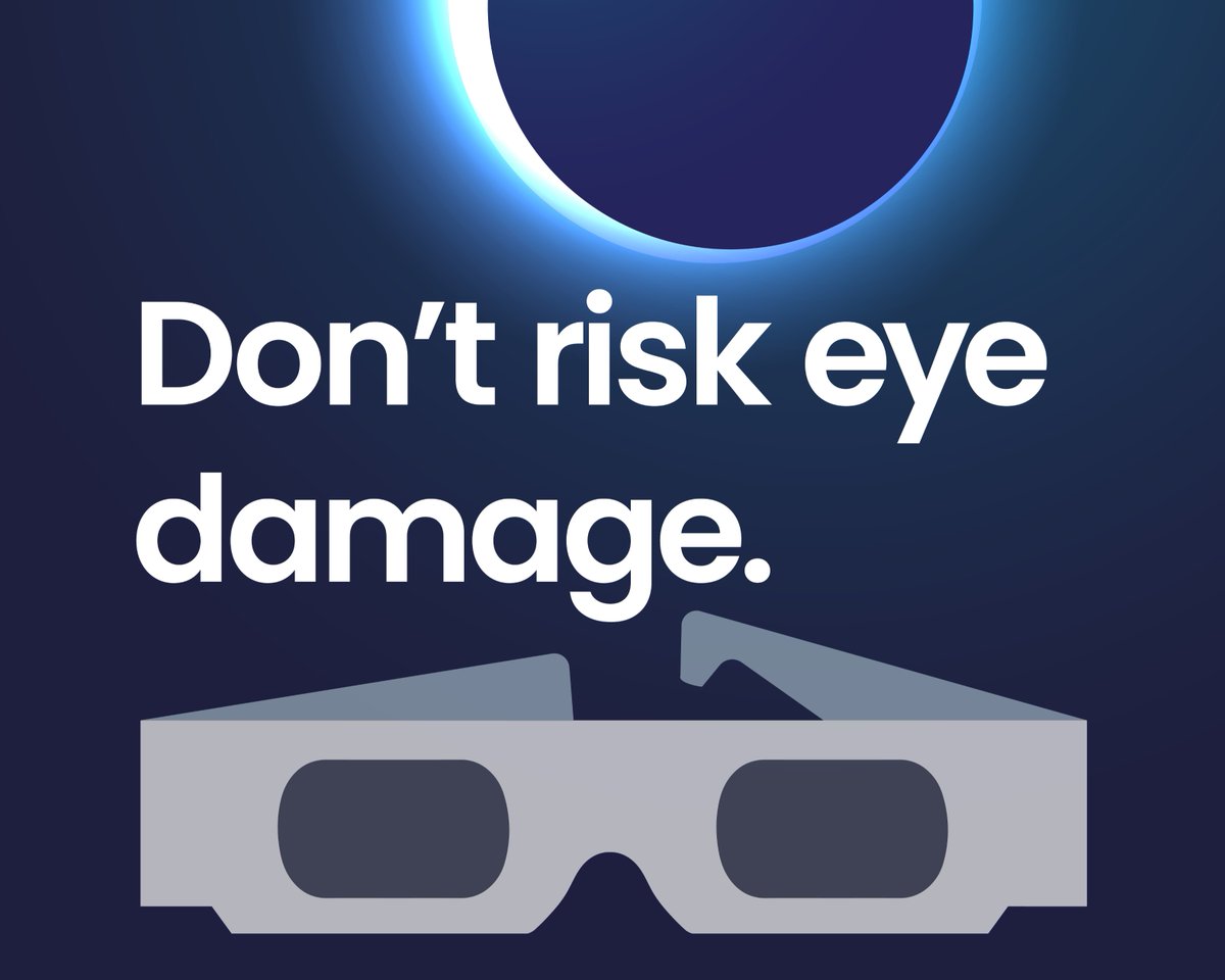 Today is the day of the #SolarEclipse. Here's what you need to know about protecting your eyes and witnessing this rare event safely: niagarahealth.on.ca/site/news/2024… @NRPublicHealth