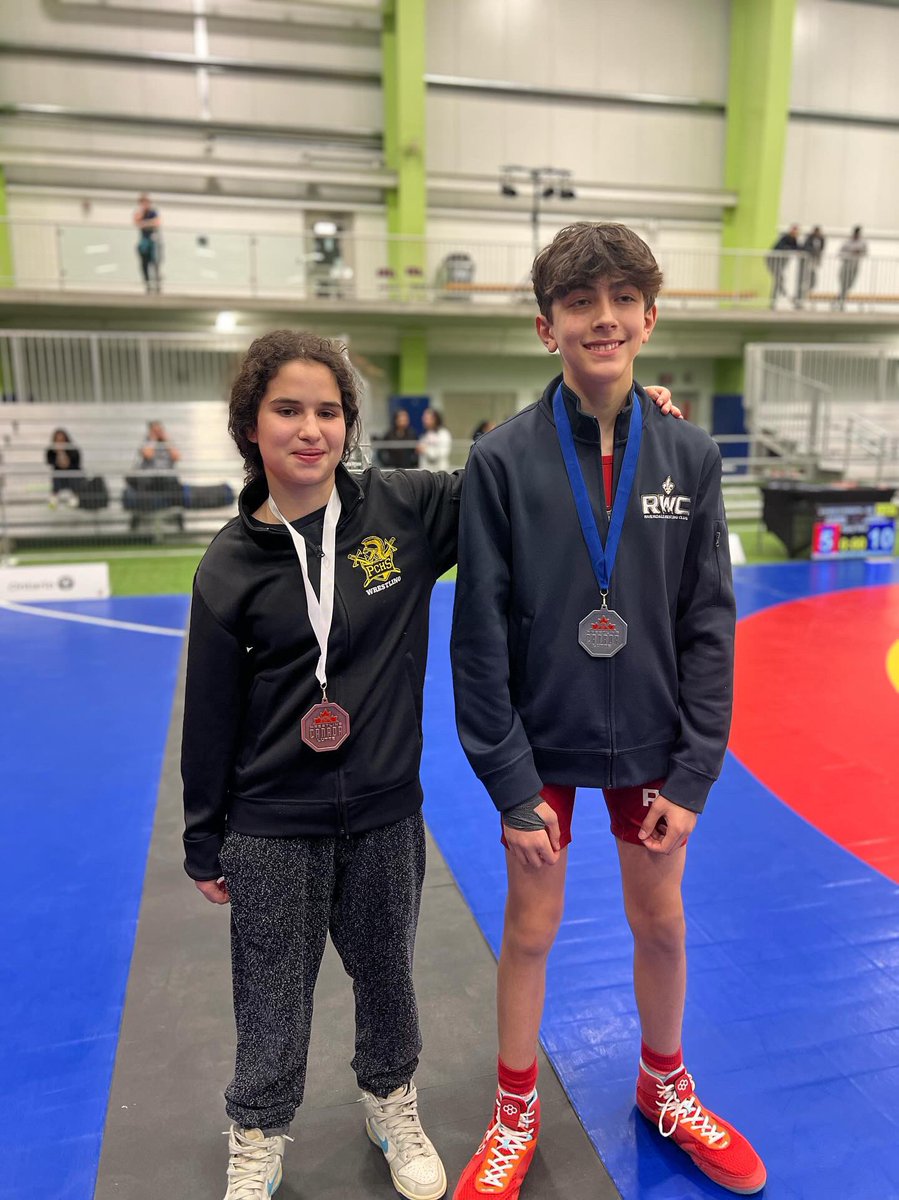 PCHS wrestlers all did great at the Canadian National Championships and we have two Trojans that placed: Joy won a bronze medal in U15 freestyle and a silver medal in Greco. Jacob won a silver medal in U15 freestyle They are now both ranked in the top three wrestlers in Canada!