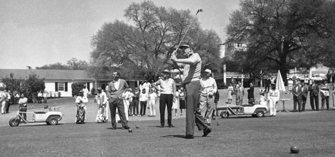 #Masters week is finally here, and I can’t help but be reminded that our namesake, Gen. Eisenhower, was an avid golfer who visited Augusta many times during and after his presidency for its exceptional golf courses. Ike loved Augusta and Augusta loved Ike right back! #ILikeIke