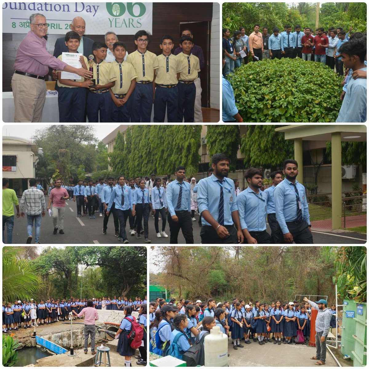 CSIR-NEERI celebrated its 66th Foundation Day, during which various programs were organized. CSIR-NEERI officials were awarded the Foundation Day Awards for their outstanding contributions. Appr 1200 students from schools & colleges visited the institute. @CSIR_IND @dgcsirIndia