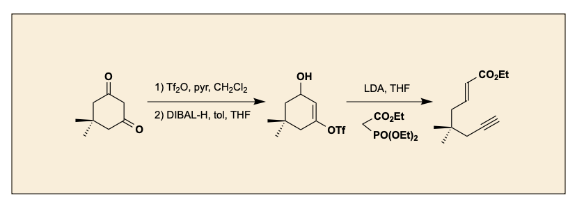 Tandem Fragmentation/Olefination for Production of Neopentylene-Tethered 1,6-Enynes from Dimedone Kh Tanvir Ahmed, A. C. Martin, Gabriella O. Wabler, Kristen S. Nerbecki, and Gregory B. Dudley orgsyn.org/demo.aspx?prep…