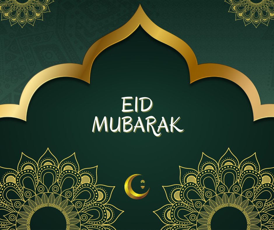 Eid Mubarak to all our Muslim staff, friends, and families. We hope this Eid brings you peace and happiness. #EidMubarak