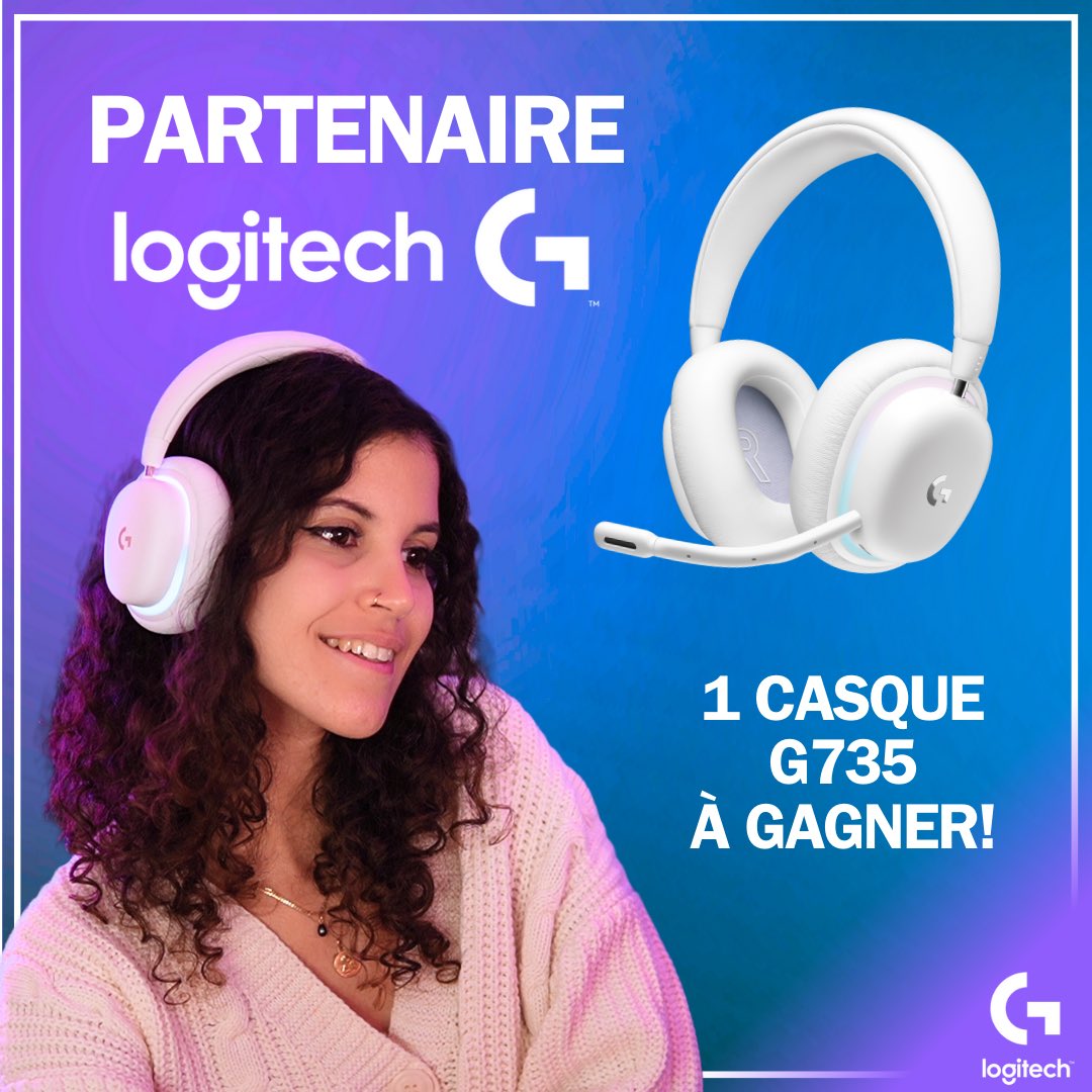 ANNONCE! J'ai l'honneur de rejoindre officiellement la famille @LogitechGFrance en tant que partenaire! 💙🥳 •Pour fêter ça, on vous fait gagner le fameux casque G735 sur instagram: urlz.fr/qbDv #giveaway #collaborationcommerciale non rémunérée