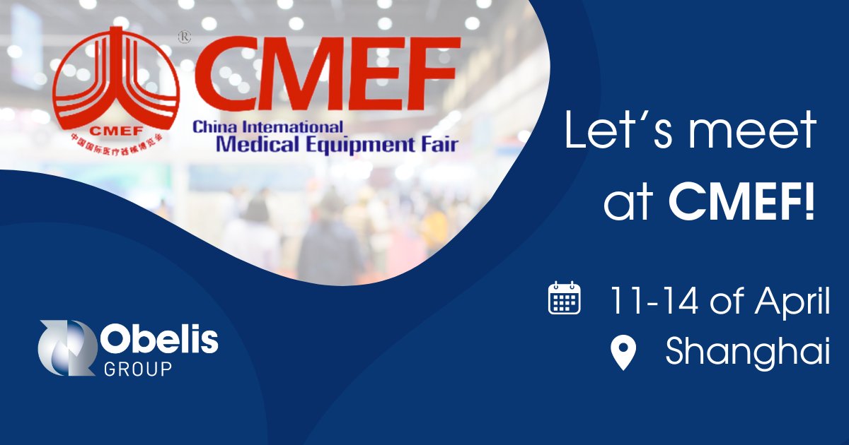 🌟 Obelis Group is thrilled to announce our participation in the upcoming CMEF exhibition! 📅 Save the Date: 11th - 14th of April 📍 Location: Shanghai Click the link below to book your slot -> lnkd.in/eTPpJ65v #meeting