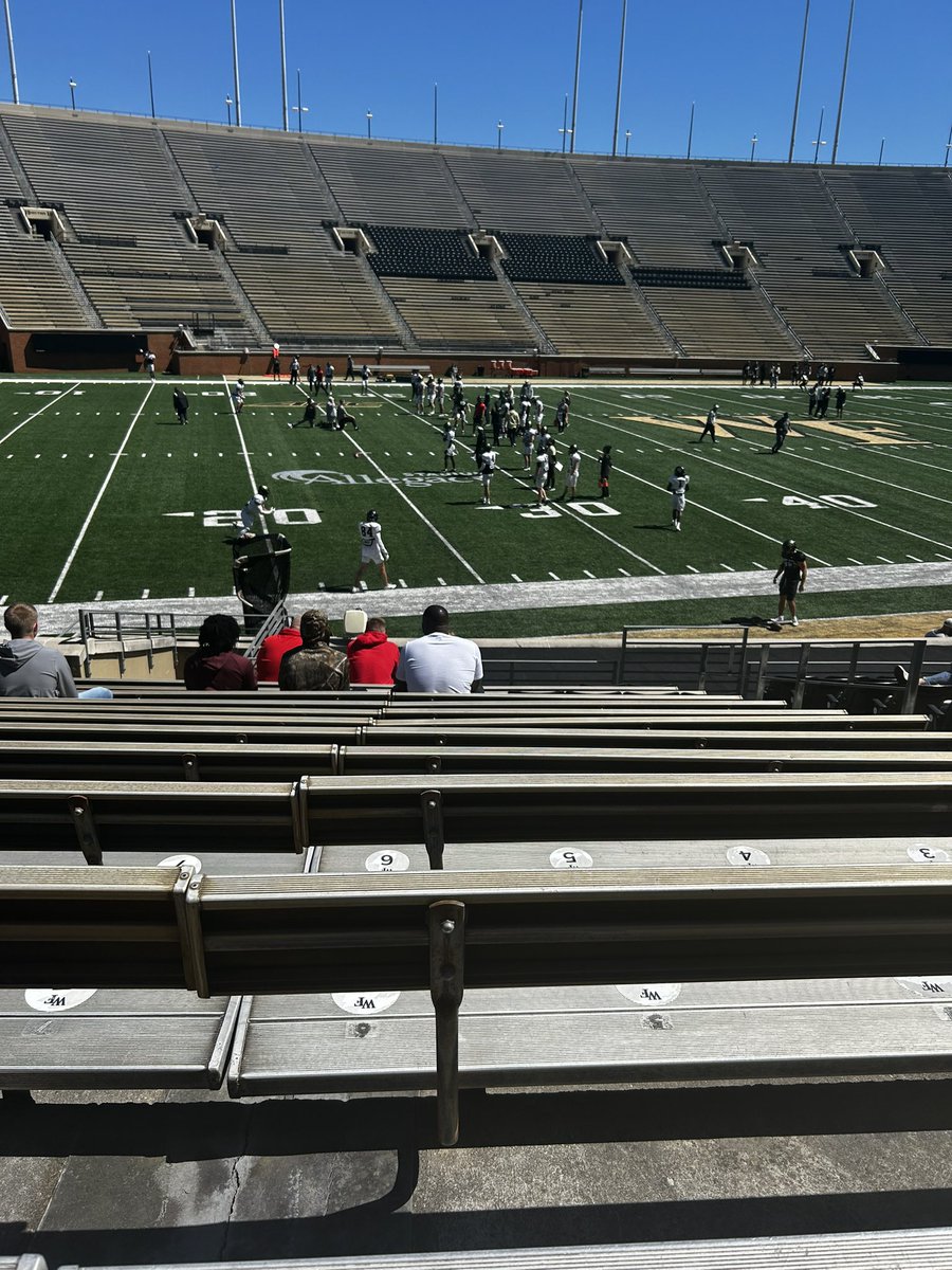 MilesShepperson's tweet photo. Thank you @WakeFB @CoachClawson @bason_k for having me! @Coach_P_Herm_U https://t.co/juVyZ2saIp