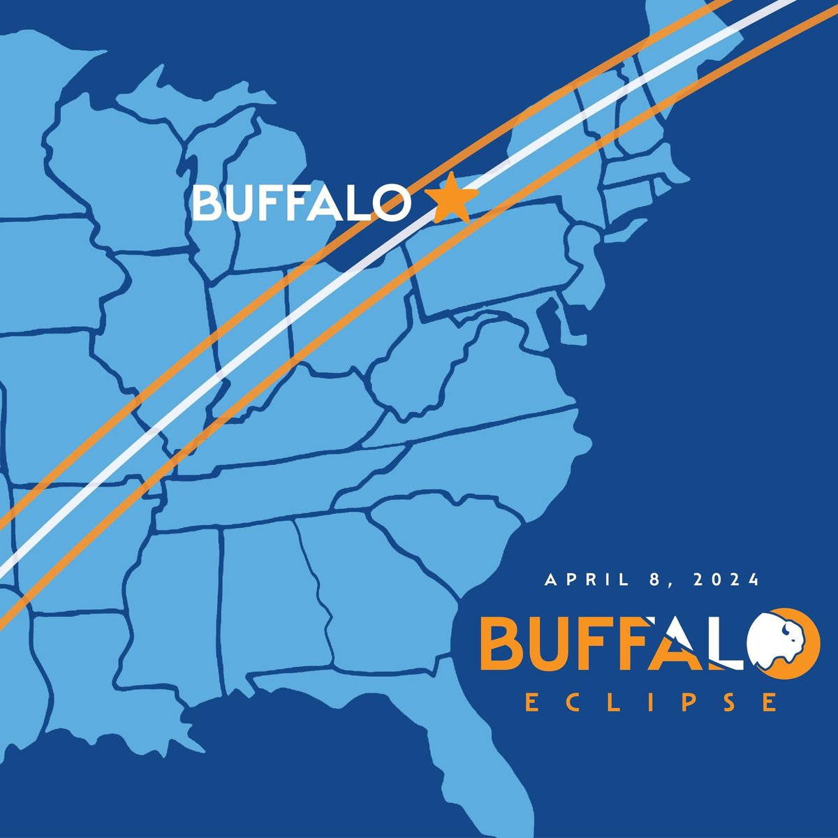 Happy Eclipse Day, Buffalo! ☀️🦬🌘 While thousands of people across the region cross their fingers🤞 for ideal viewing weather conditions, if you’re still looking for something to do, check out our top and 50+ events listed at EclipseInTheBUF.com!