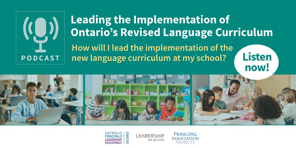 Podcast episode 3 of 3 - Going Deeper: Leadership Moves for a Critical Inquiry Approach in the How Will I Lead the Implementation of the New Language Curriculum at My School? is now available. 🎧Listen now! principals.ca/en/professiona… @CPCOofficial #OPCLeadLearn