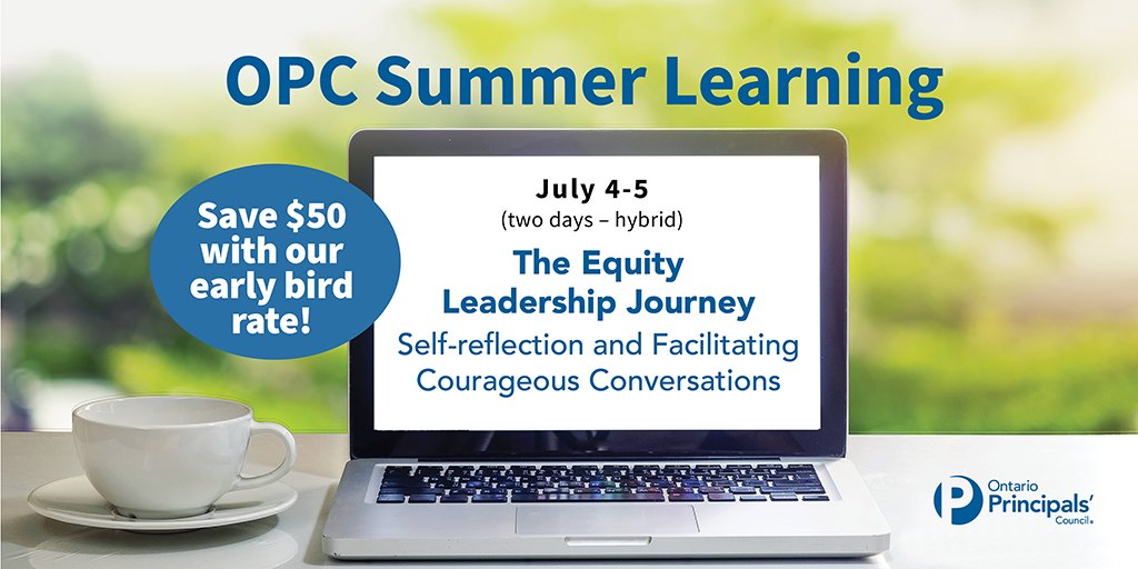 This hybrid learning opportunity allows participants to engage in self-reflection to better understand unconscious bias, gain deeper insights on facilitating courageous conversations and explore their learning stance. Early bird rates until April 15! principals.ca/en/professiona…