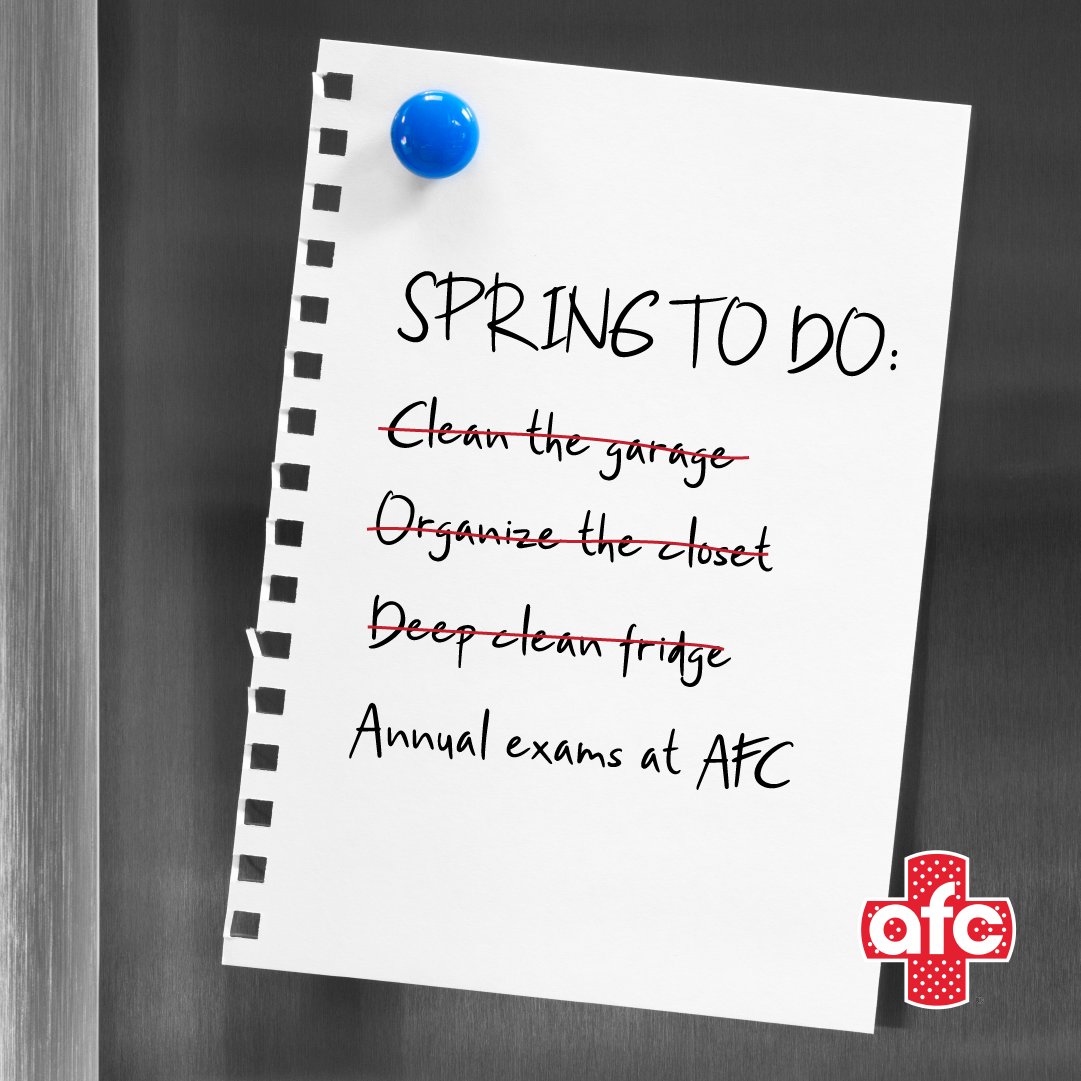 Don't let your annual exam fall off your to-do list! When there's a lot going on, know that we're here at 7570 Voice of America Centre Drive with convenient and accessible care that fits into your schedule.
#PhysicalExam #SportsPhysical #SpringSeason #Spring #SpringToDoList