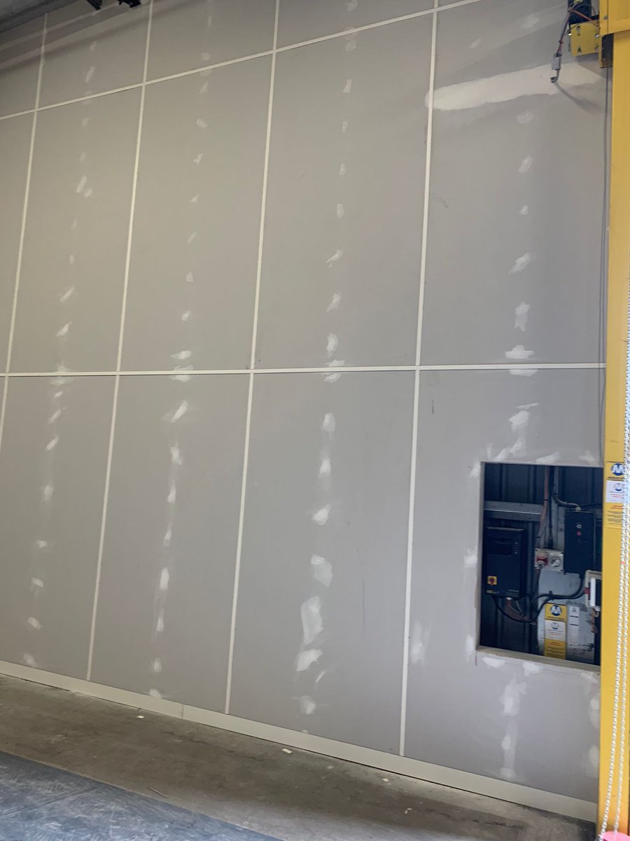 Factory wall lining completed for Rayovac (Europe) Ltd in Washington.
