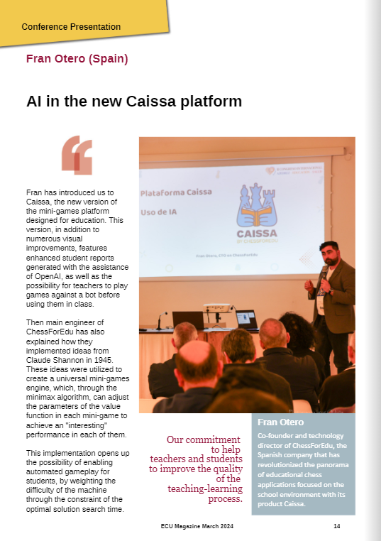 ECU_Education's tweet photo. ECU Magazine March 2024 is out! Presentation summaries from the Conference in Menorca
Read online: https://t.co/yXBj4z7II1 or download it from the ECU Website: https://t.co/QwAAyhMAXr https://t.co/JvueYbEYo0