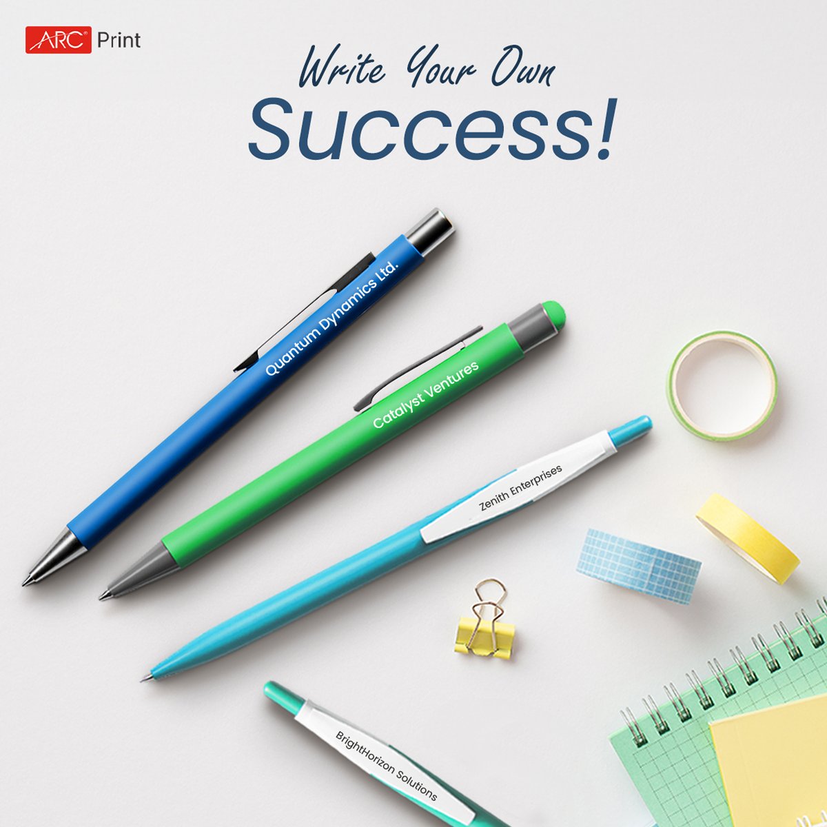 arcprintin's tweet photo. Write Your Own Success!
Unleash your creativity with a personal touch!

#arcprintindia #pens #custompen #personalizedpens #customwritinginstruments #uniquepens #penenthusiast #customizedpens https://t.co/Wo8oplYfAN