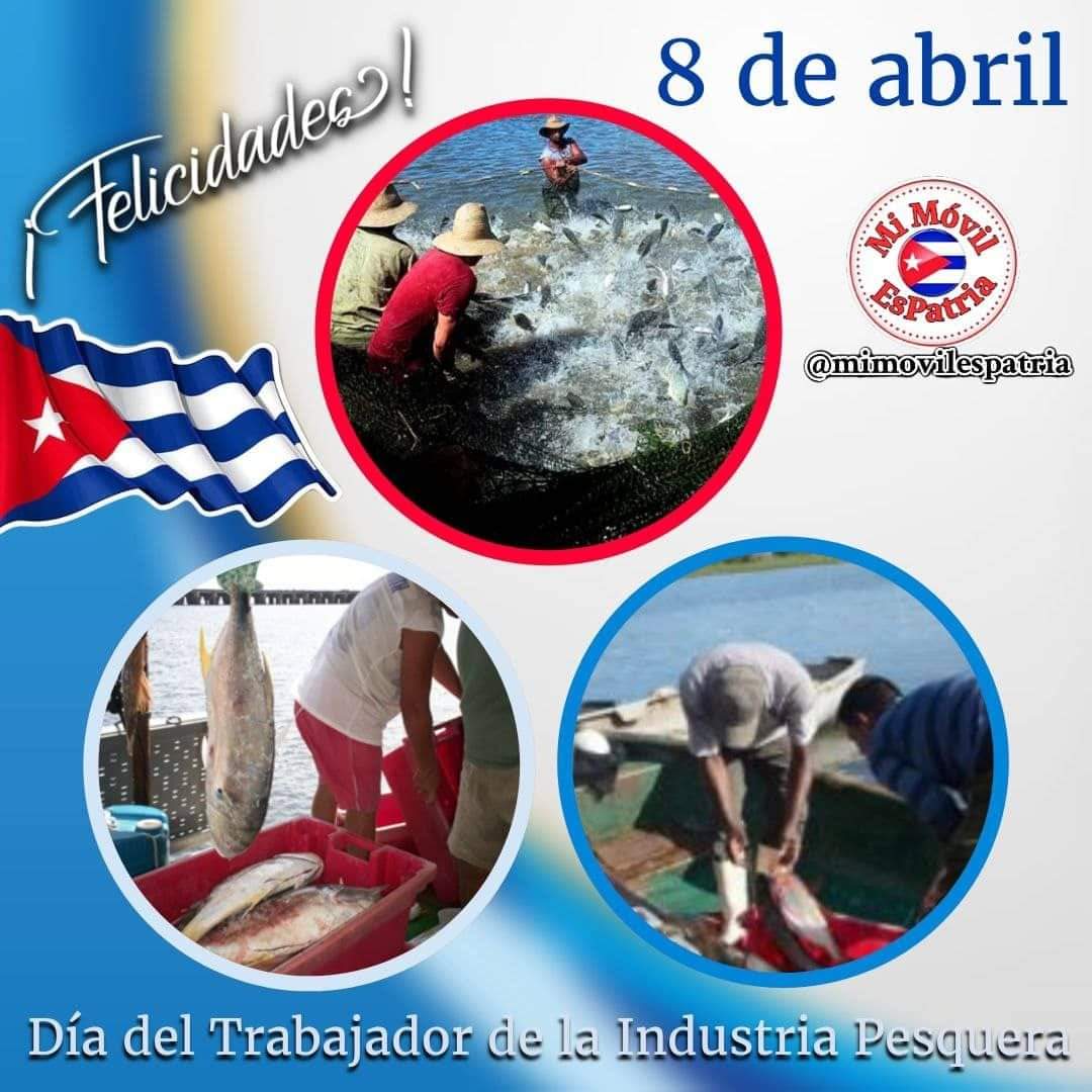 Muchas felicidades a los trabajadores de la pesca, el reconocimiento a los de #PinardelRío por sus aportes a la actividad pesquera en el país. #GenteQueSuma #GenteQueSuma @DiazCanelB @DrRobertoMOjeda