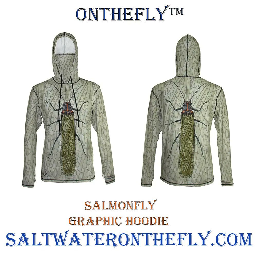 Salmonfly Graphic Hoodie
Perfect for river or trail. UPF-50 Sun Protection.
saltwateronthefly.com/product/salmon…
:
#salmonflyfishing #salmonfly #salmonflyhatch #outdoorapparel #onthefly #flyfishmontana #flyfishing #flytying #travelandleisure #travelandtourism #hiking #backpacker #colorado…