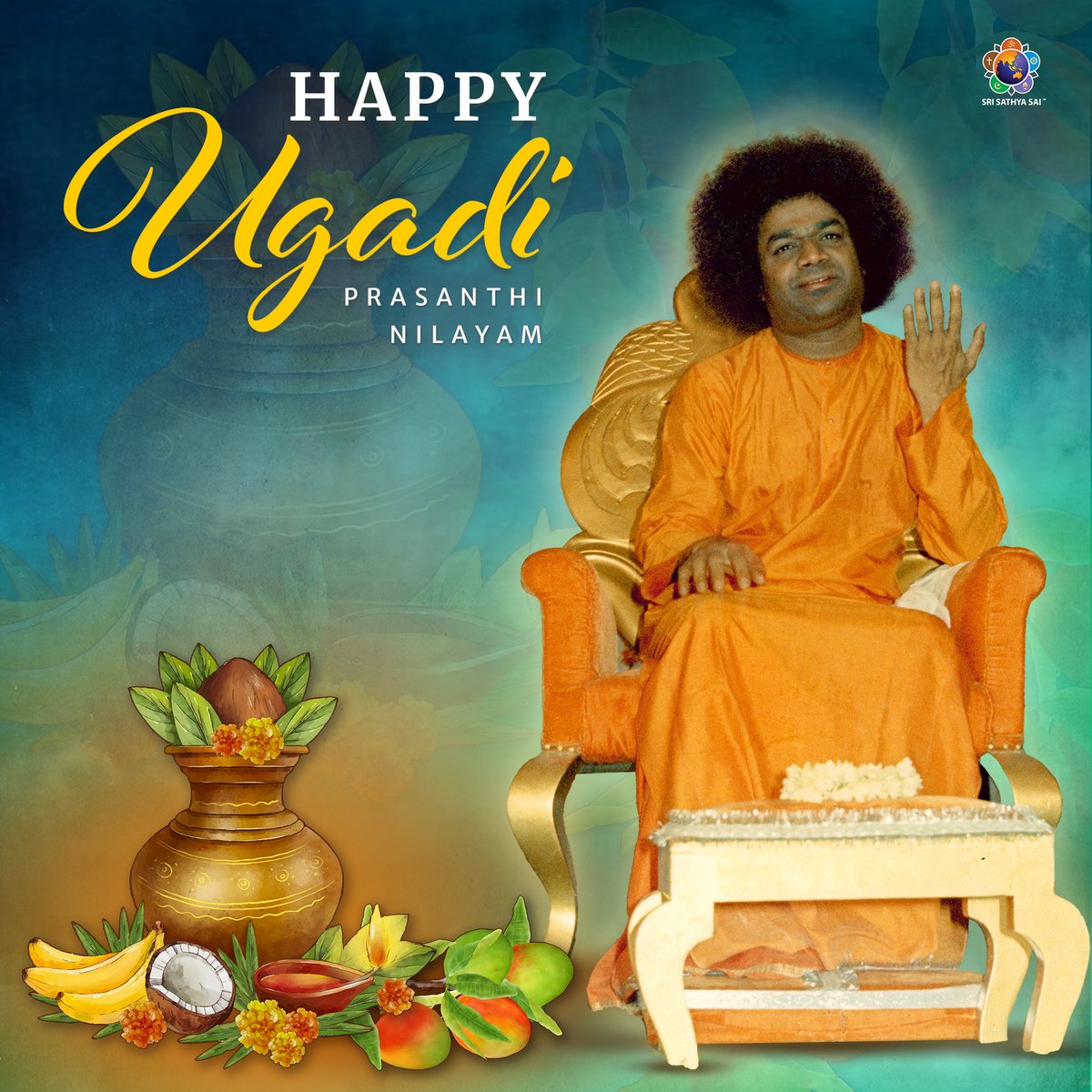 Ugadi Greetings | Krodhi Nama Samvatsaram Sri Sathya Sai Media Centre wishes you all a Happy & Auspicious Ugadi. #Ugadi2024 #UgadiCelebrations #Ugadi