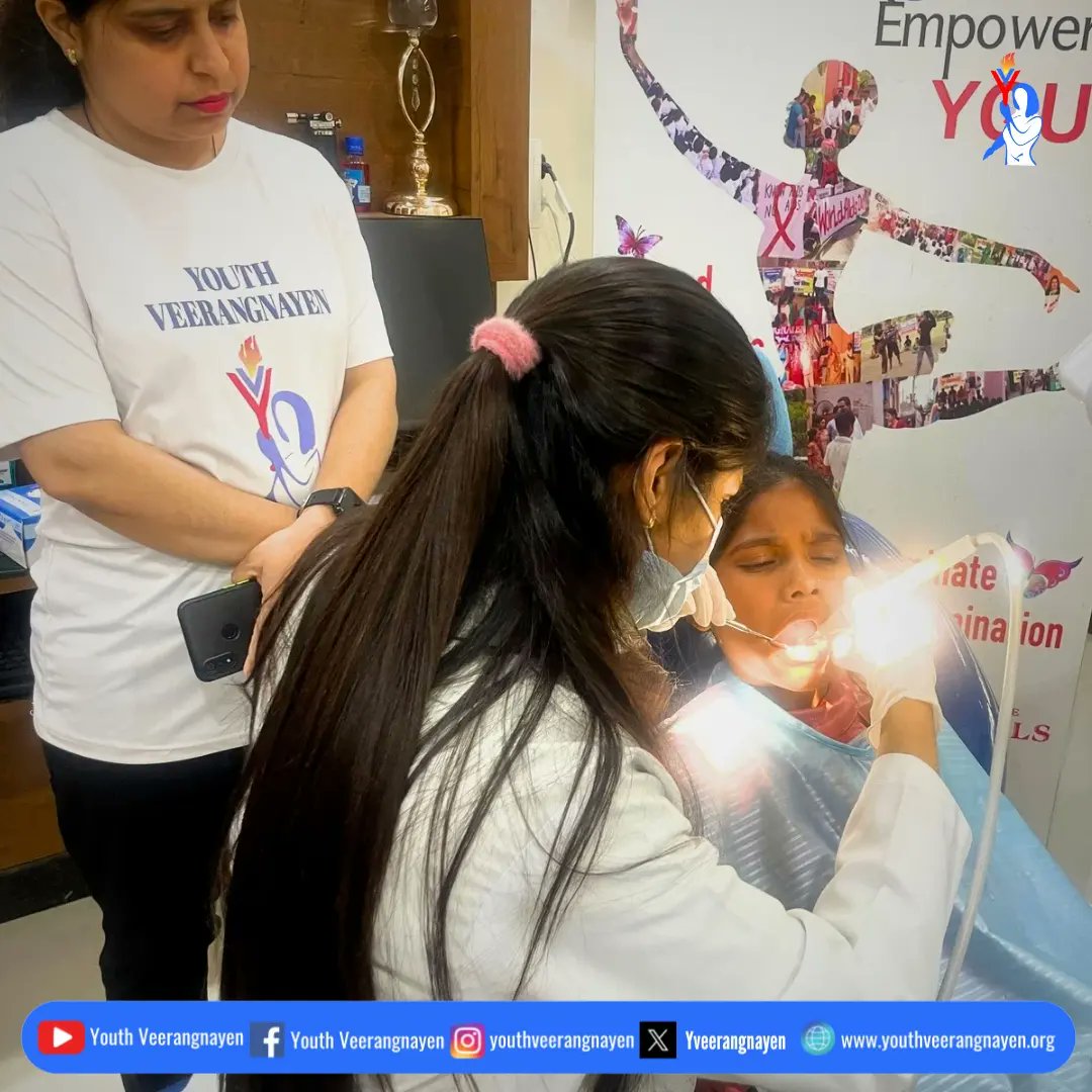 Healthy eating is important for your bones and teeth too. Youth Veerangnayen Hisar organised a dental checkup camp on the occasion of Health Day! #WorldHealthDay #WorldHealthDay2024 #DentalCheckup #HealthyHabits #HealthDay #FreeMedicalCamp #FreeHealthCheckup