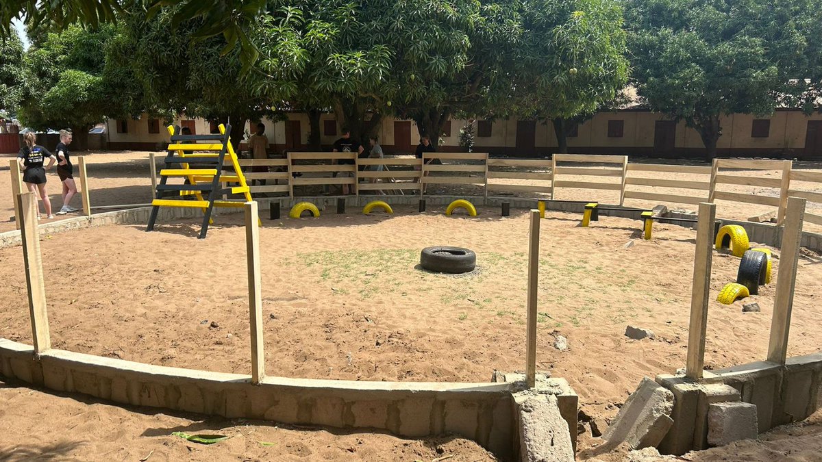 @BurtonAlbionCT has returned home from their eighth trip to #Ghana, where they continued their project work at Tegbi EP. Volunteers helped construct a playground for the nursery and lower primary classes. The pupils were excited to watch the playground take shape!