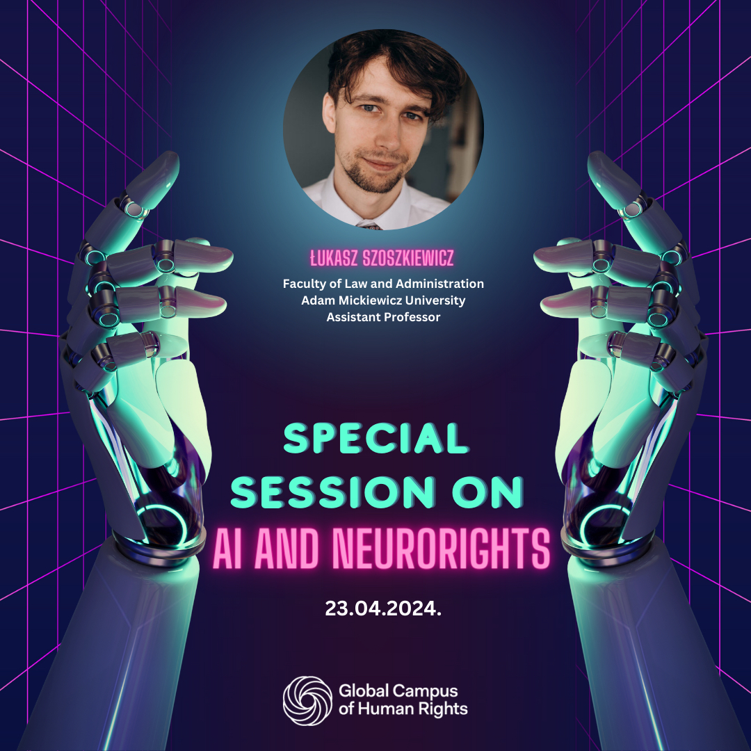 To all #GCHumanRights students (and alum*)! 👋 🖥️ Are you ready to join another Research Skills Tuesdays Session: Special webinar on AI: setting the scene?  

🌐@lszoszk  Assistant Professor at Adam Mickiewicz University (#EMA member university), on 23rd of April, at 13.00h (CET)…