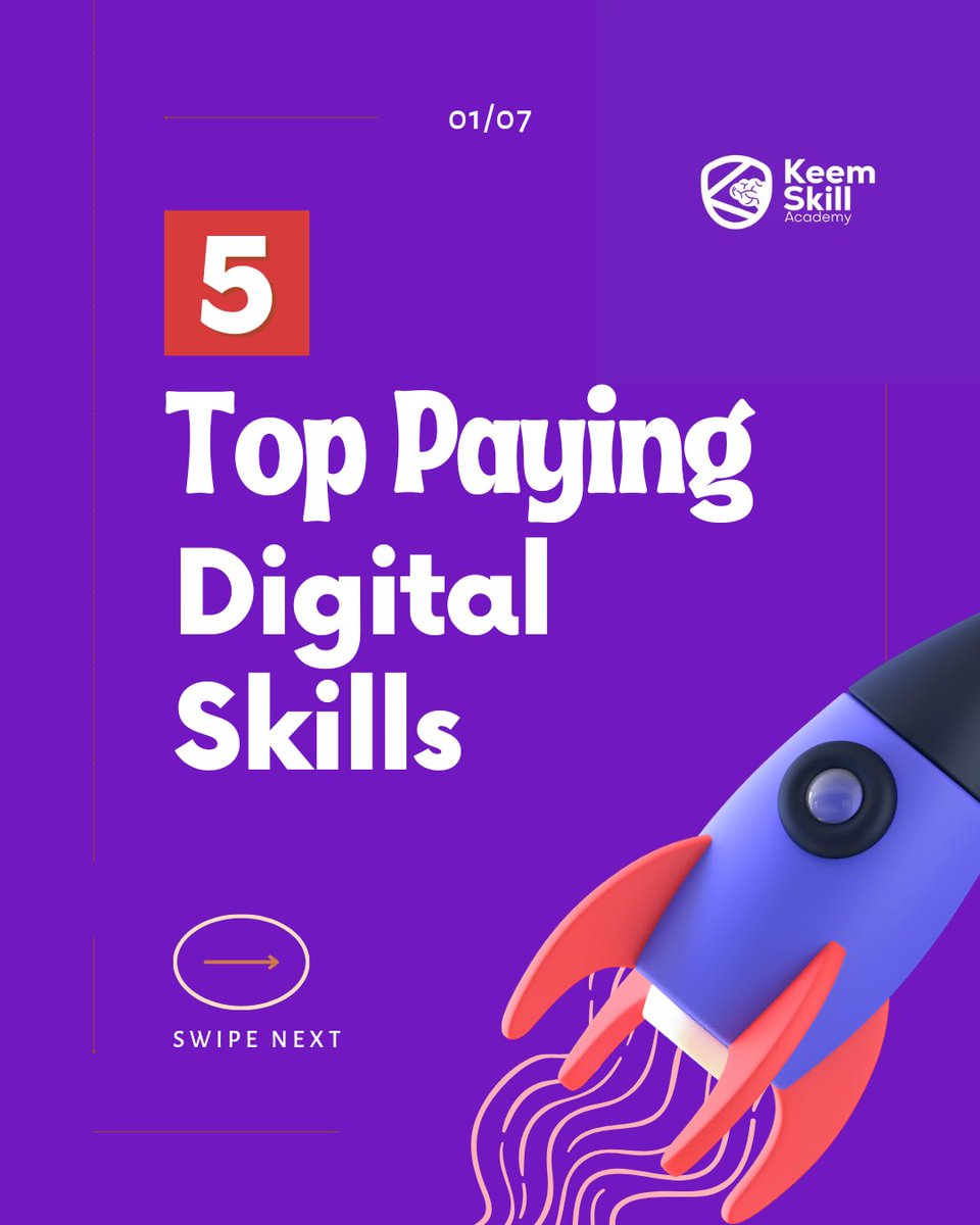 KeemSkill's tweet photo. "Unlock your earning potential with these top-paying digital skills"#DigitalSkills
#CareerGrowth
#ProfessionalDevelopment
#DigitalProficiency
#TechTalent
#JobOpportunities
#CareerAdvancement
#DigitalExcellence
#DigitalEconomy
FutureOfWork#
Open Thread"
1. https://t.co/32xKQwVS2Z