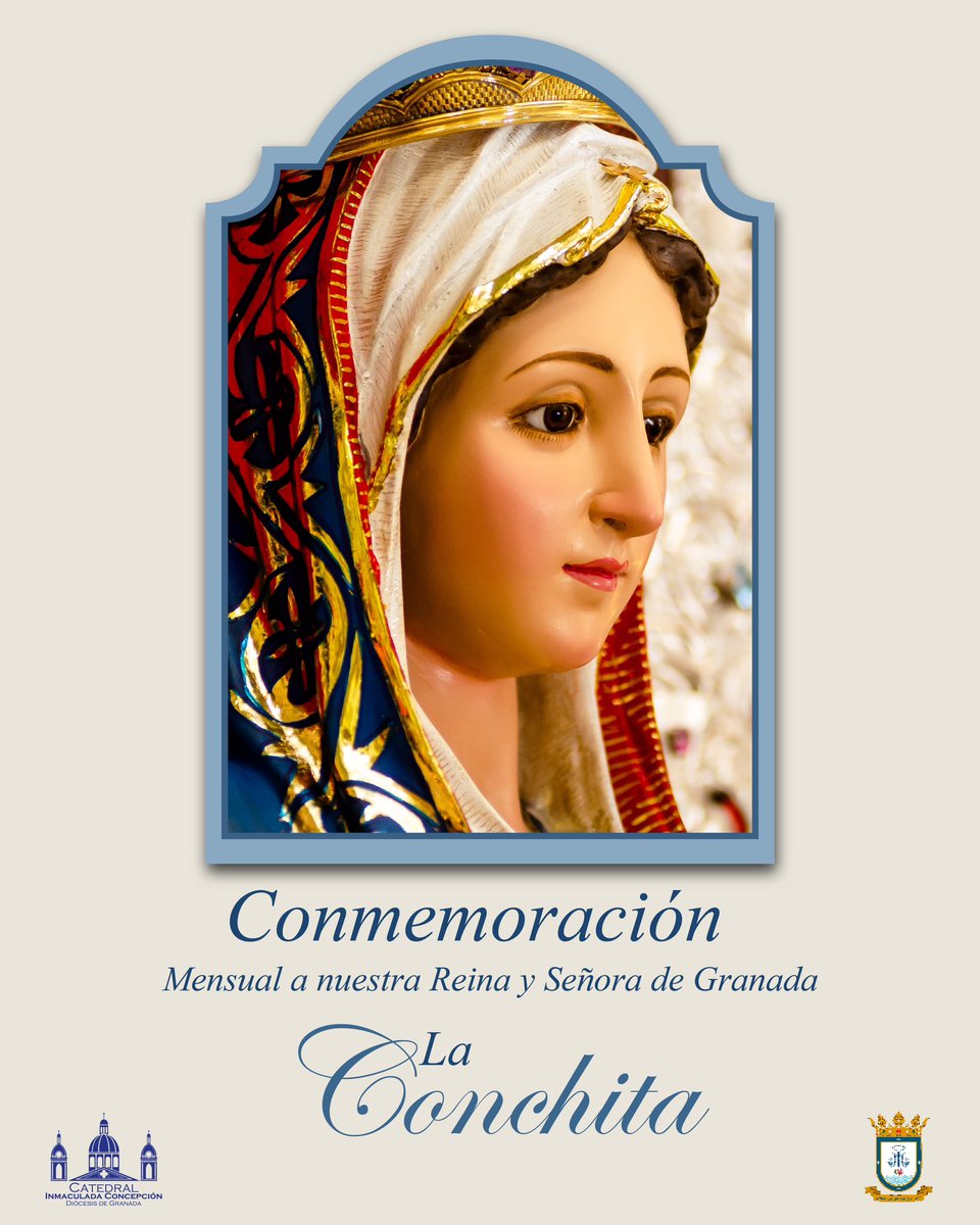 ⚜️8 DE ABRIL⚜️
Conmemoración mensual a Nuestra Reina y Señora de Granada la Inmaculada Concepción de María. Que viva la Virgen!

#CatedralDiocGranada #ConchitaDiocGranada #ConmemoraciónConchitaGranada #CaminandoJuntosDiocGranada