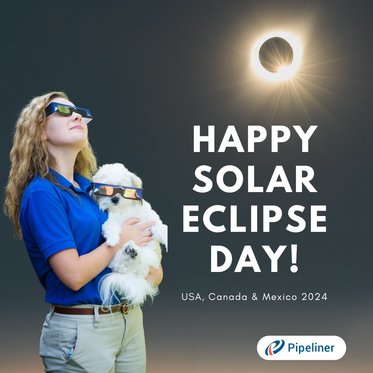 PipelinerCRM's tweet image. 🤔 Are you among the lucky ones catching a glimpse of this celestial wonder? Where are you going to observe the eclipse? If you want, share your experience with us in the comments below 🤗💥🌌

#solareclipse #shareyourview #eclipse #petlife