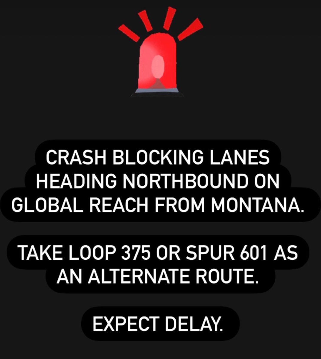 🚨 #TrafficAlert Drivers plan ahead if Global Reach is part of your morning commute. Emergency crews are responding to a crash closing all northbound lanes.