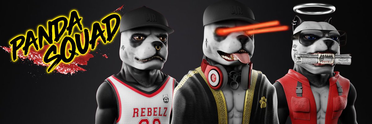 pixelencija's tweet image. 3 fav pandas. New banner. #PandaSquad