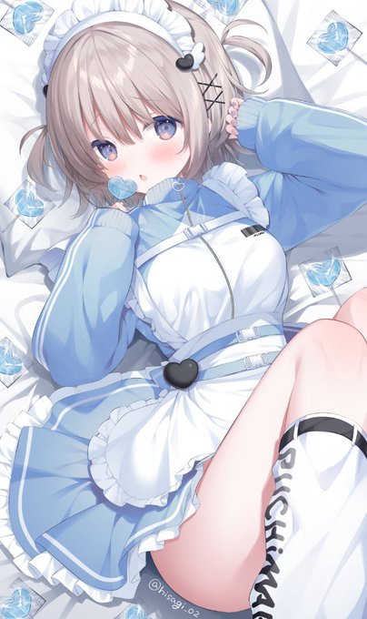 ジャージメイド🩵 🍭
 #これを見た人はメイドをTLに放流しよう 