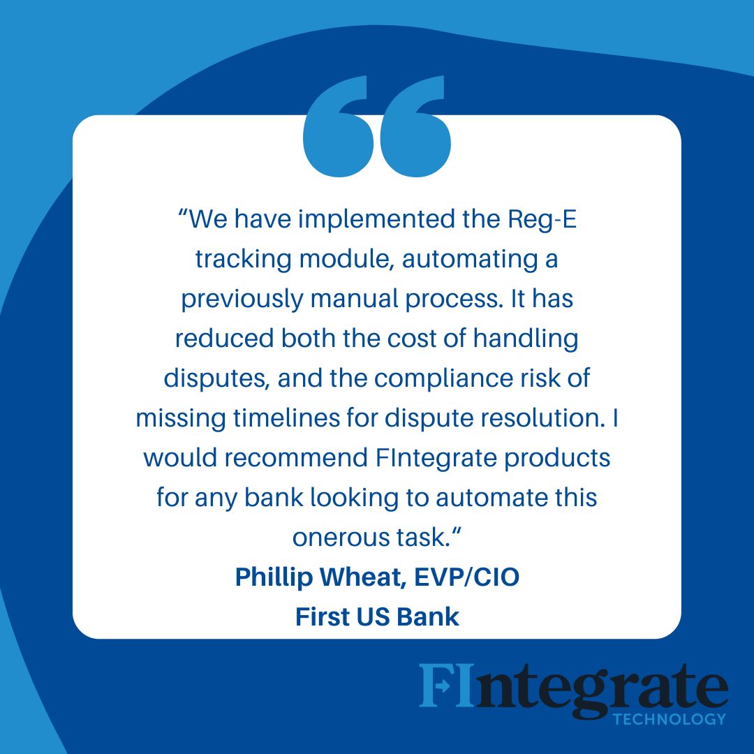 Phillip Wheat, EVP/CIO of First US Bank, endorses FusionDMS for successfully automating and reducing the cost of dispute handling. Will you be next to revolutionize your bank's operations?

hubs.ly/Q02rmGfX0

#CustomerTestimonial #FusionDMS #DisputeHandling
