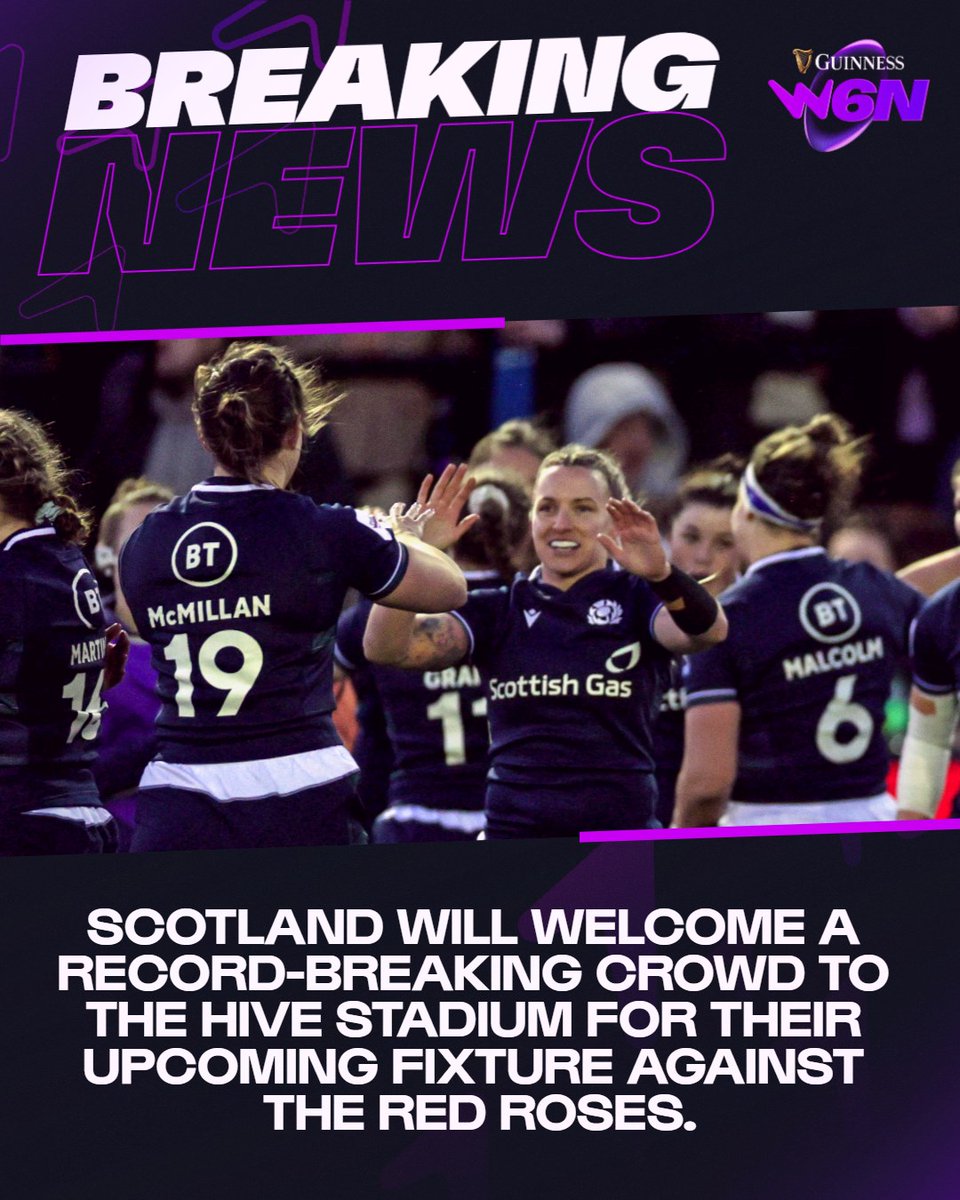 𝐒𝐎𝐋𝐃 𝐎𝐔𝐓 🤩 Full house in @Scotlandteam this weekend 🙌 #GuinnessW6N