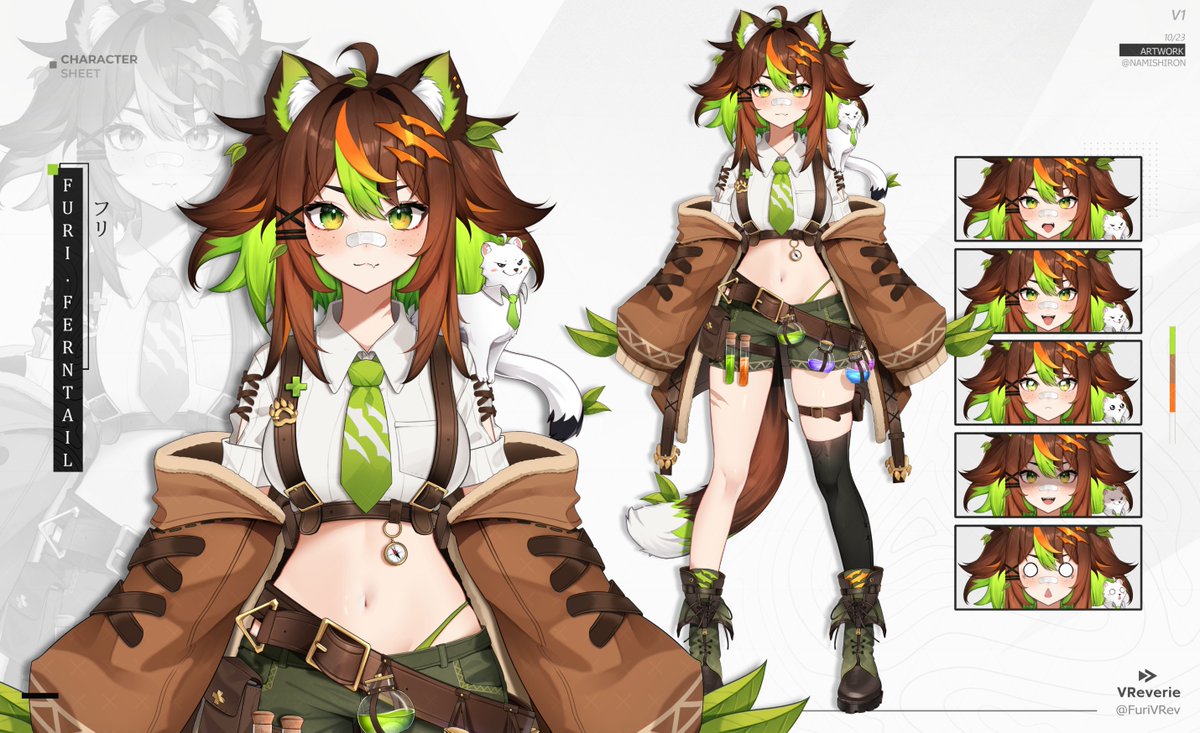 FURIRIRIRIRIRI~! 💚 The smallest and most efficient predator on the planet is ME, FuriFuriFuriFuriFuri FERNTAIL!!! 🍃🩹 I am a weasel VTuber who likes to TYPE IN ALL CAPS!!! I like to play lots of Minecraft and Pokemon, and GRAPHIC DESIGN IS MY PASSION!!! 🎨