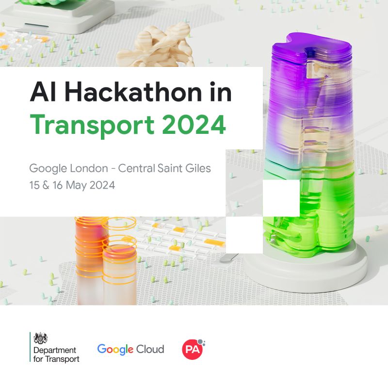 Calling #ITSUK members! @transportgovuk is hosting, in partnership with @googlecloud and @PA_Consulting, an AI Hackathon. This event will bring together innovators from across the transport industry to collaborate on solving challenges in crucial areas! rsvp.withgoogle.com/events/dft-ai-…