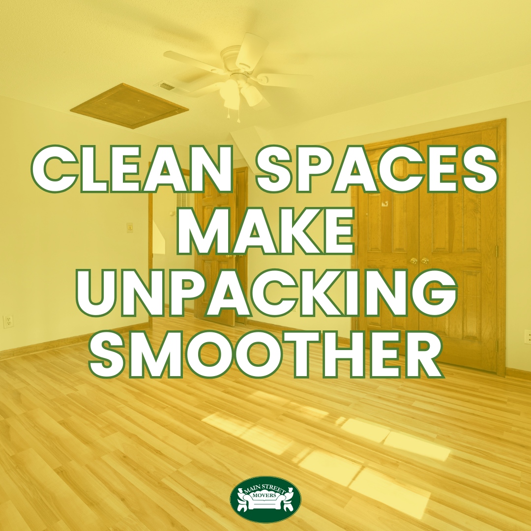 Moving Tip: Clean before unpacking! 🧼✨ A personal clean sweep of your bedroom, kitchen, and bathroom ensures peace of mind on move-in day. A clean start makes unpacking a breeze. #NewHome #CleanSlate