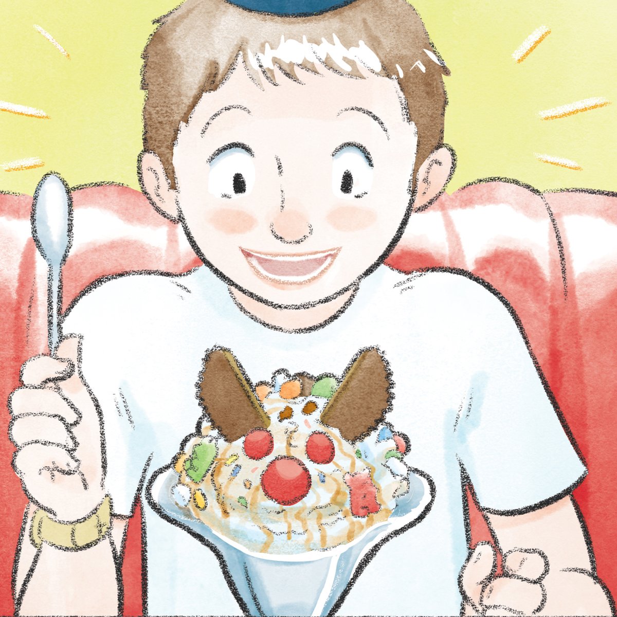 Shout out to everyone who remembers the @friendlys Monster Mash Sundae!

This is a panel from my #graphicnovel Gaytheist: Coming Out of My Orthodox Childhood, a memoir comic about my experiences growing up gay and orthodox Jewish. Ask for it at your local library or bookshop!😊