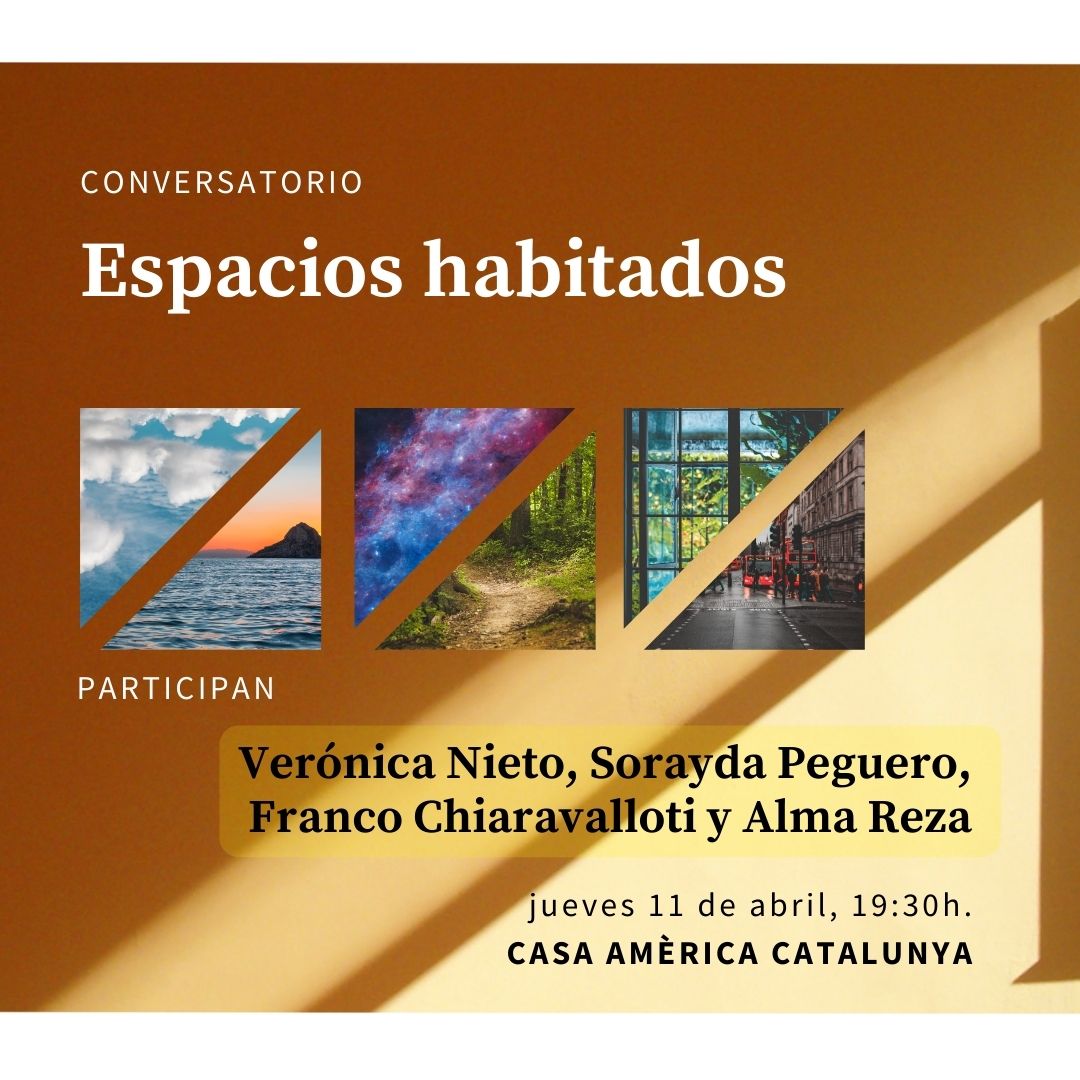 En el conversatorio #Espacioshabitados, hablaremos sobre #literatura #procesoscreativos #construccióndehistorias, y otros temas con @vnietofoco Sorayda Peguero y @jebluss 🗓 Jueves 11 de abril, 2024 ⏰️19:30h 🔴 @americatalunya C. Còrsega, 299. Entresuelo. 08008, Barcelona