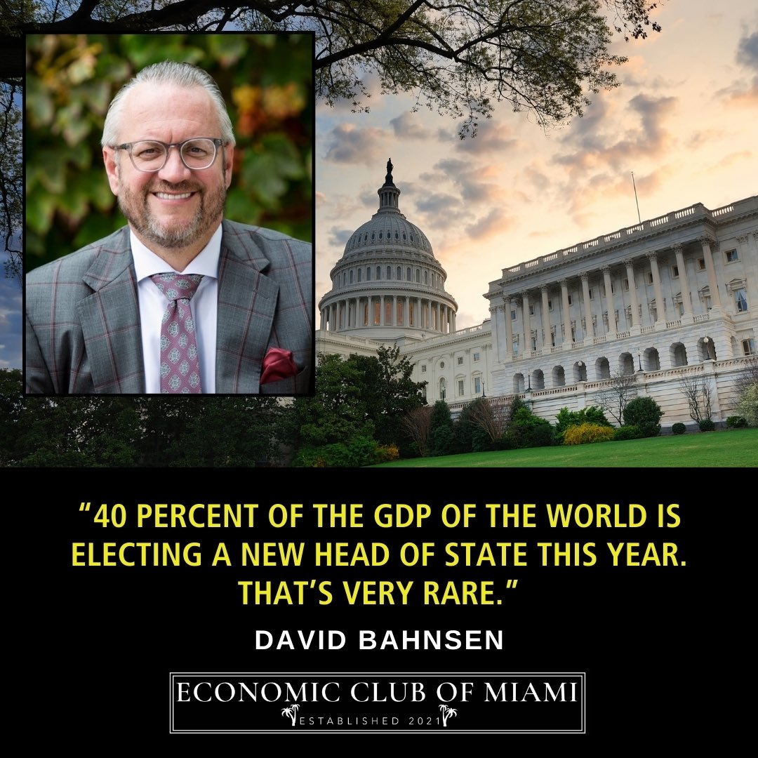 AS HEARD by @davidlbahnsen … at the Miami Economic Forum on February 2. We need insights and reminders like these as we consider global & domestic financial investments, especially for emerging markets. Watch David’s panel here: youtu.be/E-ZinpTksmM?si…