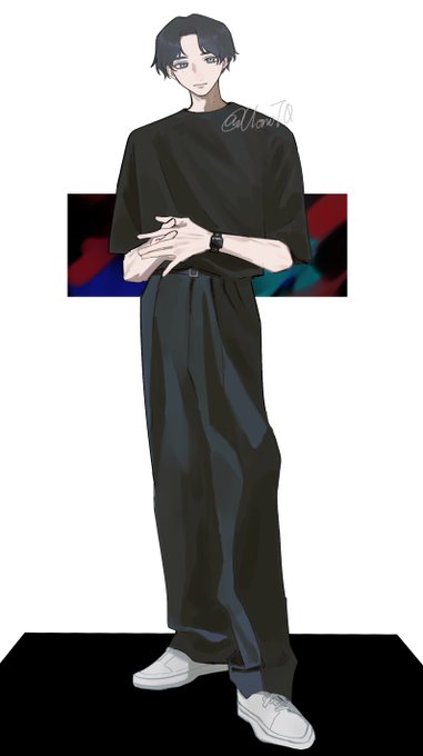 「black pants wristwatch」 illustration images(Latest)