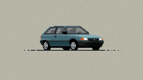 Opel Astra F 1991
Safety, interior space, and environmental compatibility. With more than 4 million units, it is the brand's most successful model so far.

#pixelart #pixel #pixelcar #art #carillustration #cardrawing #gm #opel #astra #etherfieldgames #etherfieldstudio