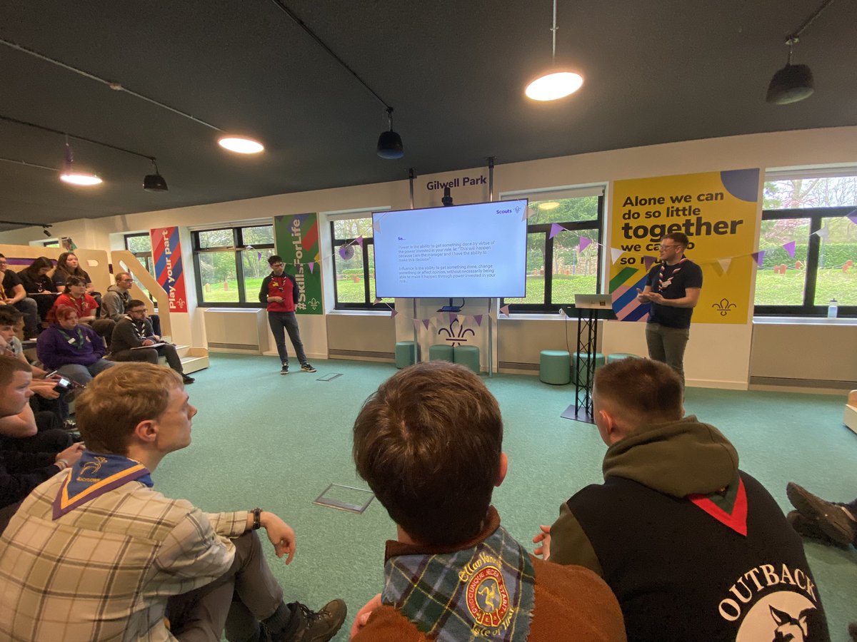 ccunnane1977's tweet photo. Spent the weekend at Gilwell for the April Youth Lead Support Weekend. Fantastic weekend meeting new friends and learning from specialists in their fields in how to better promote the importance of #YouShape scouting! Thank you to the team for putting it together! #SkillsforLife https://t.co/V6d6hP6gq0