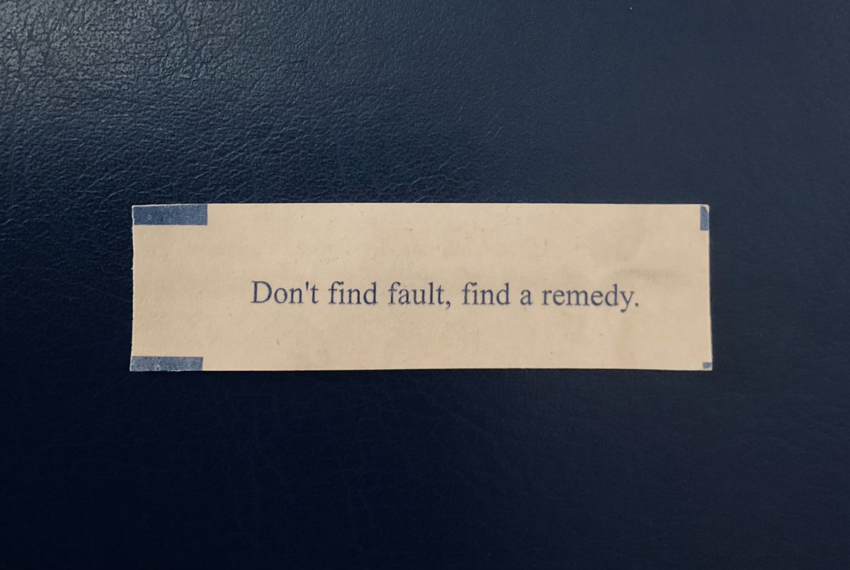 #Patientsafety wisdom from the fortune cookie 🥠