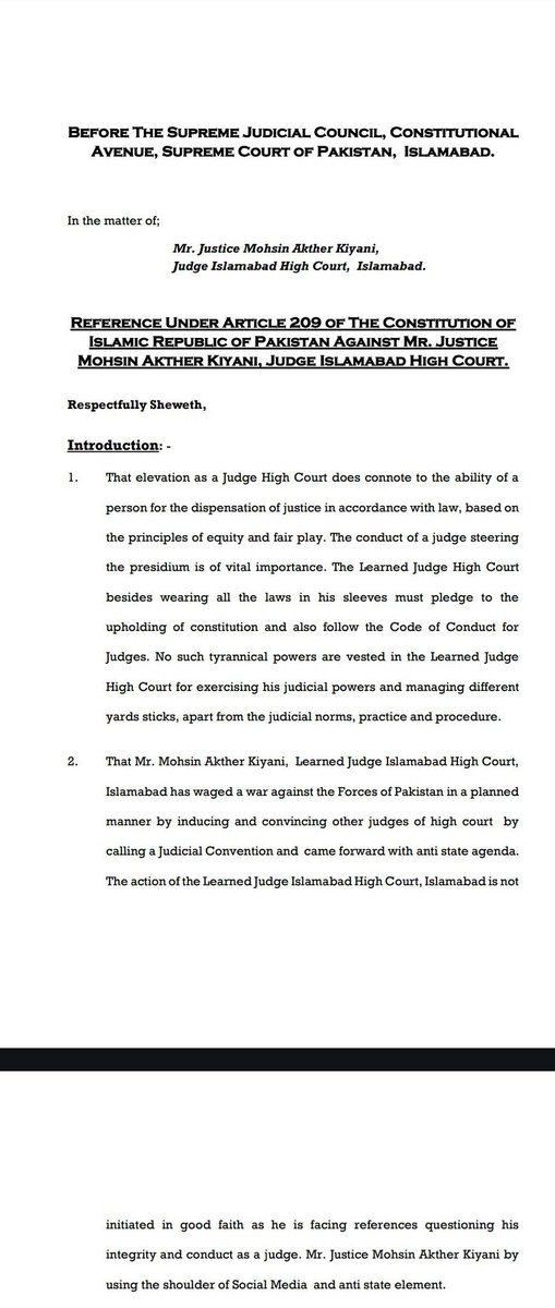 🚨🚨
This kind of frivolous reference was also filed against #JusticeQaziFaezIsa for writing letters to the then president @ArifAlvi. Nothing changed, same text book same tactics but this time it’s #JusticeMohsinAkhtarKayani facing the attack!