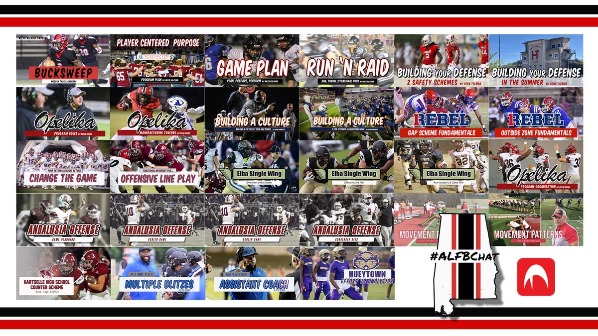 What a great collaboration with #ALFBCHAT Please share/repost if you've enjoyed this and/or would love to see us do it again in the future! Thank you!!!!!! to all the coaches that participated @Coach_JD_Atkins @willjohnson57 @CoachLundberg @CCrawford46 @coachseantalsma