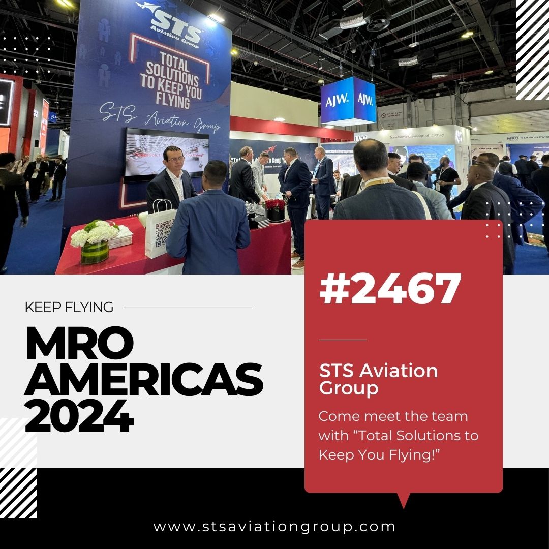 Tomorrow is the big day! If you and your team are attending #MROAM in #Chicago, be sure to fly on over to booth #2467 to learn all about STS Aviation Group and what makes us the company with 'Total Solutions to Keep You Flying!'

#MRO #AvMRO #MROAmericas #AircraftMaintenance
