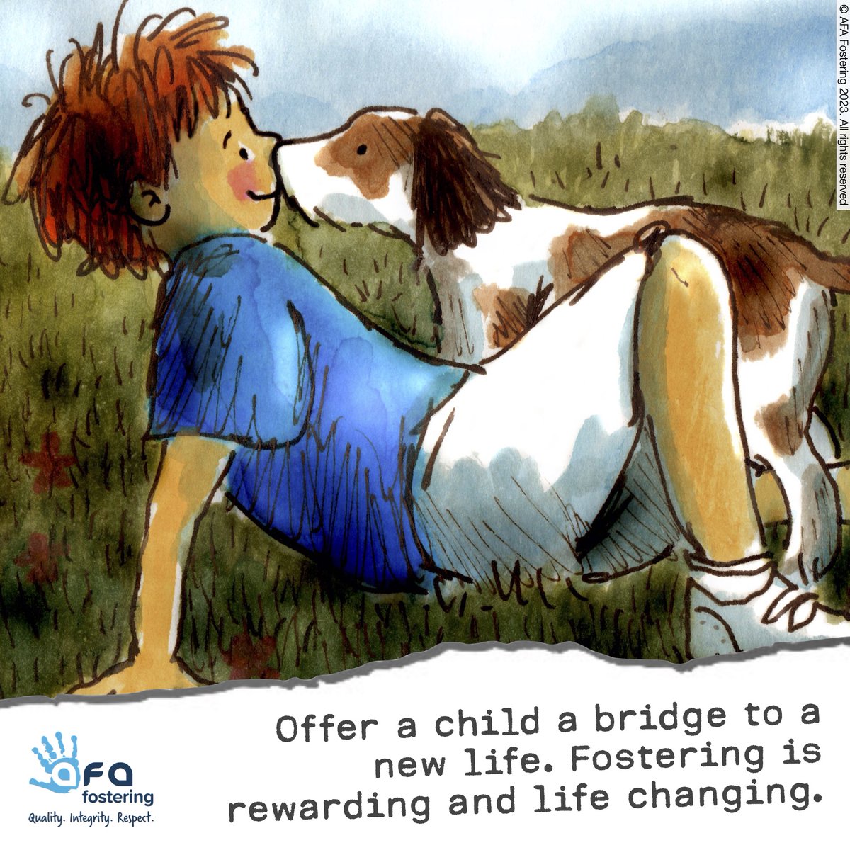 Fostering: more than a home. Offer stability, belonging, and a brighter future with AFA Fostering. Ready for a life-changing journey? Call 0333 358 3217. #BridgeToBrighterFutures #AFAFostering